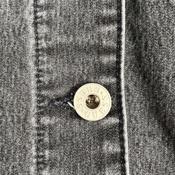 Vintage Reworked 101 Dalmatians Denim Guess Jean Jacket Made in USA Medium - Picture 4 of 6